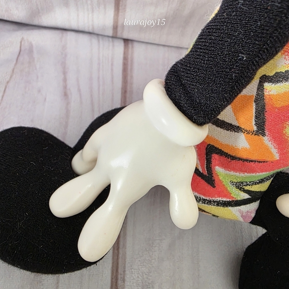 Ertl Jibber Jabber Plush Doll Toy Red Mohawk Rainbow Graffiti 15 Inch 1994